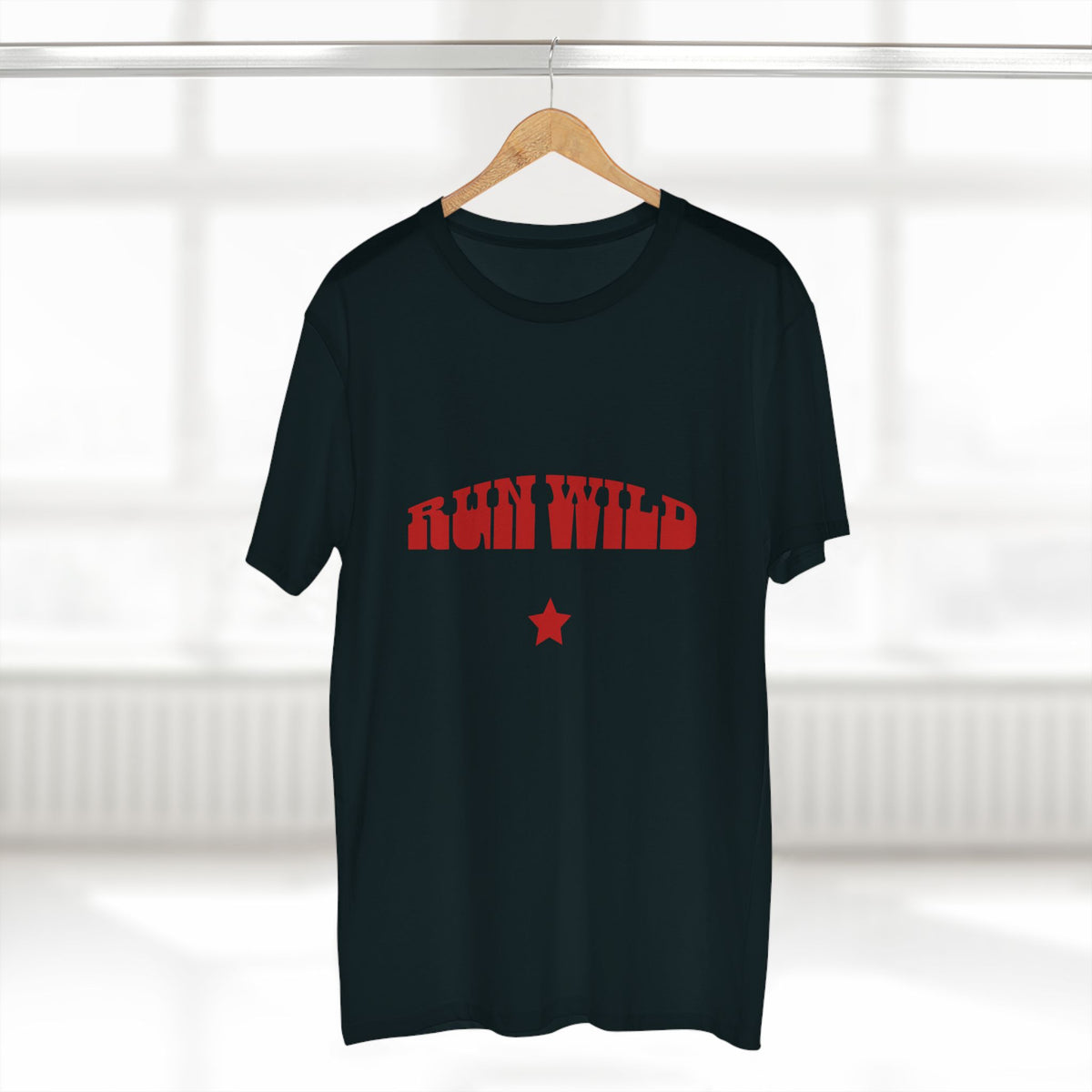 Run Wild T-Shirt — Retro Red Graphic Tee with Star