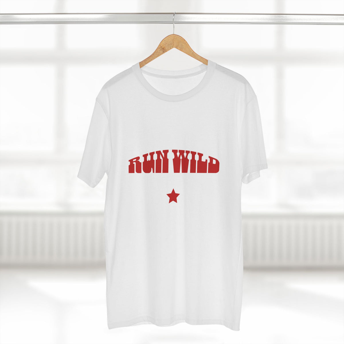 Run Wild T-Shirt — Retro Red Graphic Tee with Star